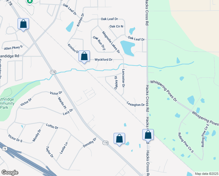 map of restaurants, bars, coffee shops, grocery stores, and more near 10699 Lexington Drive in Olive Branch