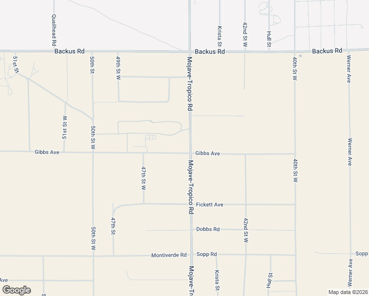 map of restaurants, bars, coffee shops, grocery stores, and more near Gibbs Avenue in Mojave