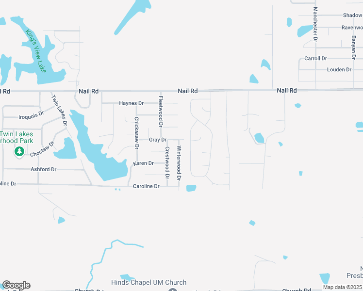 map of restaurants, bars, coffee shops, grocery stores, and more near 5726 Winterwood Drive in Horn Lake