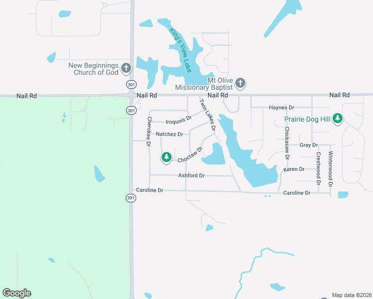 map of restaurants, bars, coffee shops, grocery stores, and more near 5737 Patricia Drive in Horn Lake