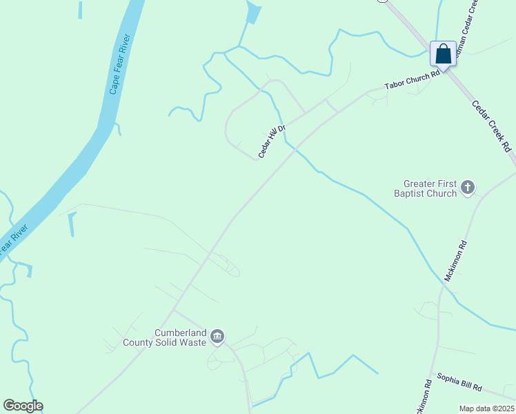 map of restaurants, bars, coffee shops, grocery stores, and more near 4627 Tabor Church Road in Fayetteville