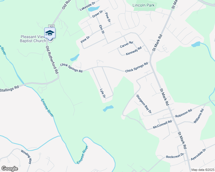 map of restaurants, bars, coffee shops, grocery stores, and more near 30 Lyle Drive in Taylors