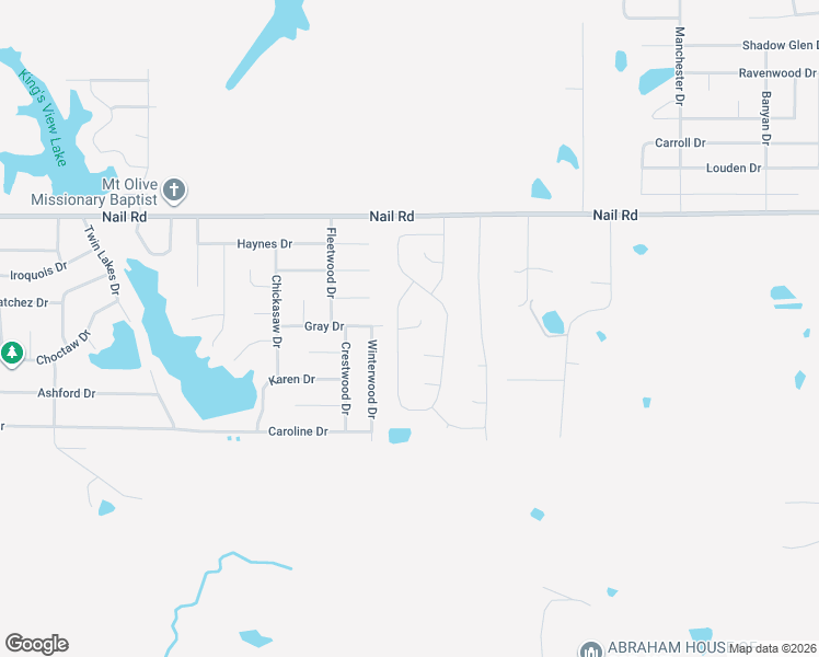 map of restaurants, bars, coffee shops, grocery stores, and more near Port Stacy Drive in Horn Lake