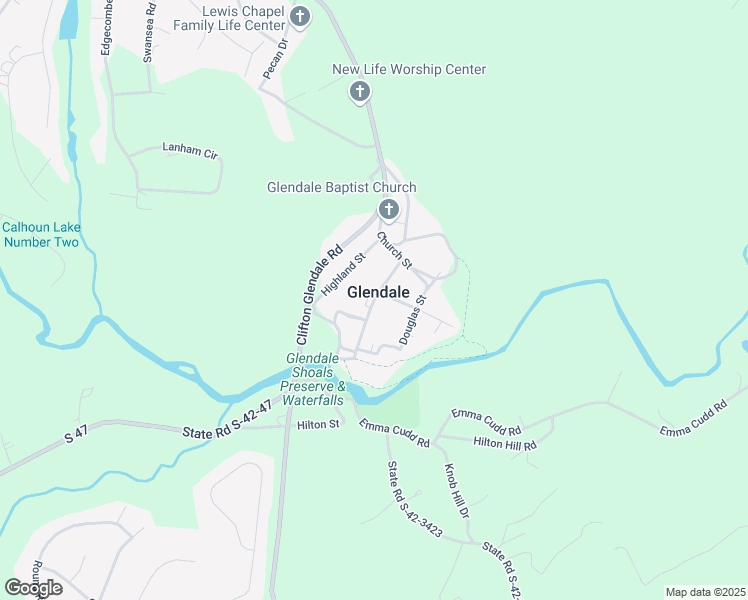 map of restaurants, bars, coffee shops, grocery stores, and more near Broadway Street in Glendale