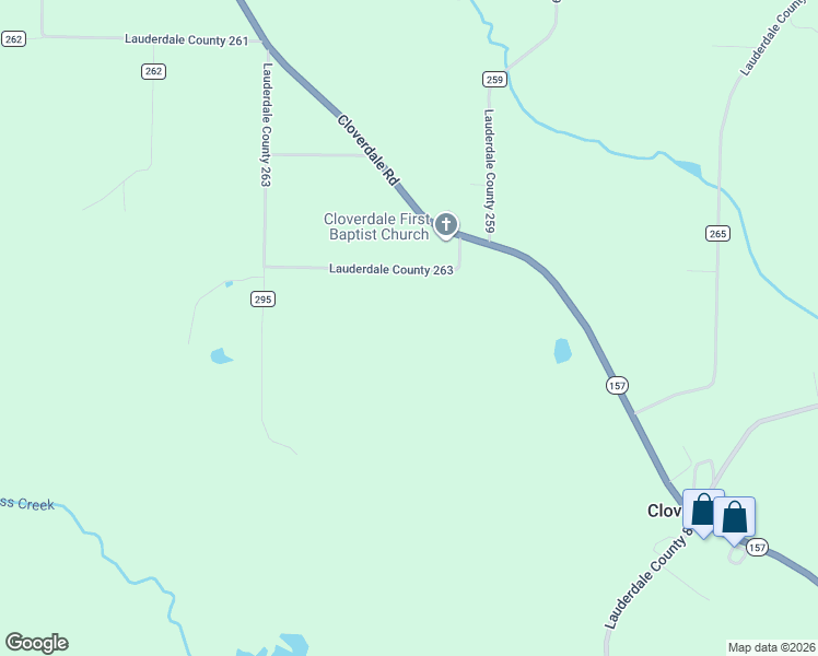 map of restaurants, bars, coffee shops, grocery stores, and more near 169 County Road 263 in Florence