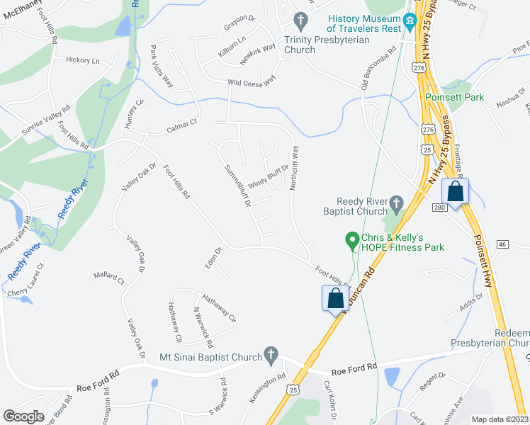 map of restaurants, bars, coffee shops, grocery stores, and more near 5 Palisades Way in Greenville