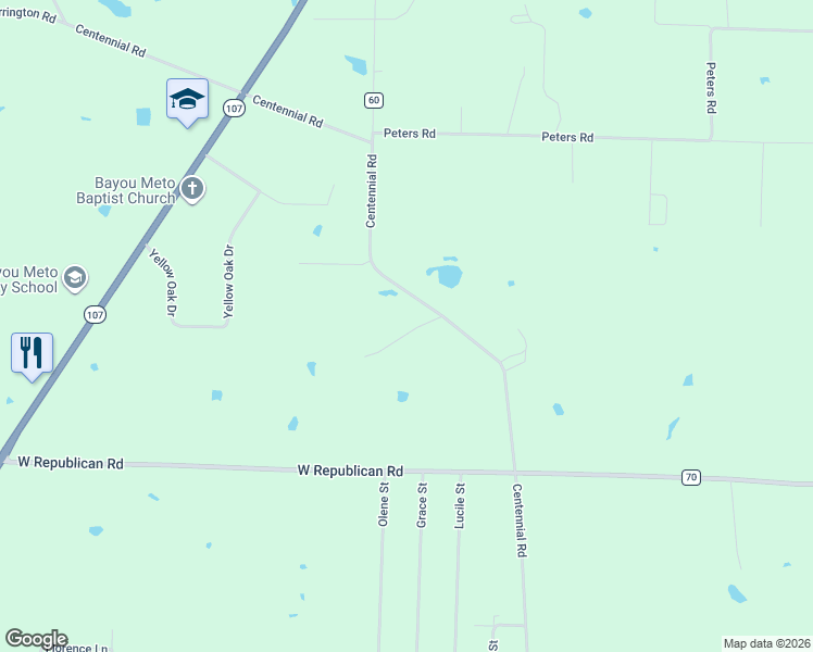 map of restaurants, bars, coffee shops, grocery stores, and more near 8423 Centennial Road in Jacksonville