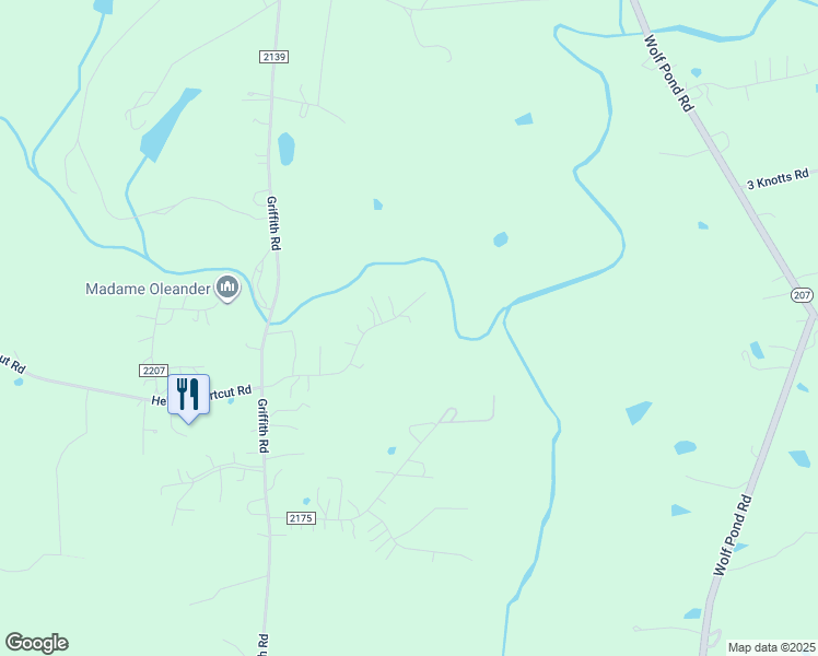 map of restaurants, bars, coffee shops, grocery stores, and more near 705 Winding Brook Road in Monroe