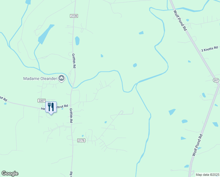 map of restaurants, bars, coffee shops, grocery stores, and more near 705 Winding Brook Road in Monroe