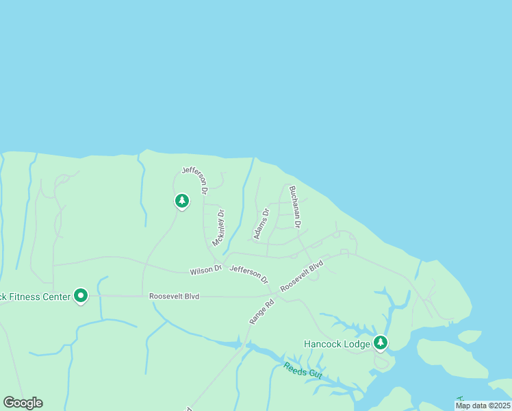 map of restaurants, bars, coffee shops, grocery stores, and more near 39-55 Washington Drive in Havelock