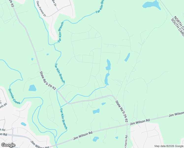 map of restaurants, bars, coffee shops, grocery stores, and more near Skylark Road in Fort Mill