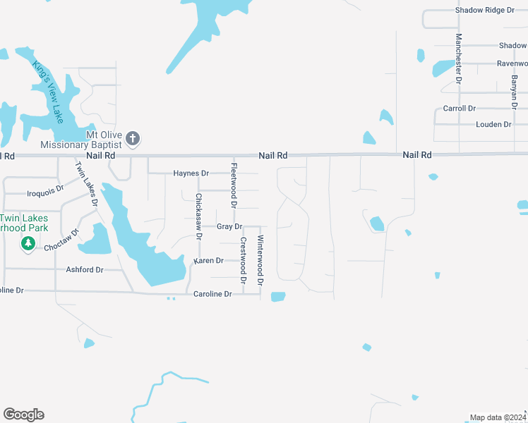 map of restaurants, bars, coffee shops, grocery stores, and more near 5009 Longview Cove in Horn Lake