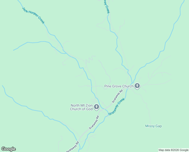 map of restaurants, bars, coffee shops, grocery stores, and more near 202 Jack Creek Road in Hiawassee