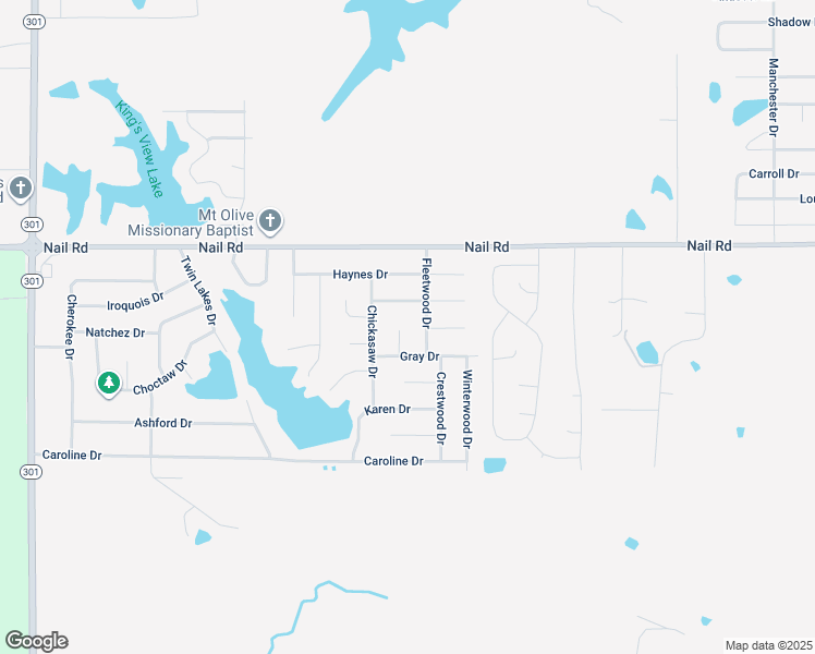 map of restaurants, bars, coffee shops, grocery stores, and more near 5820 Gray Cove in Horn Lake