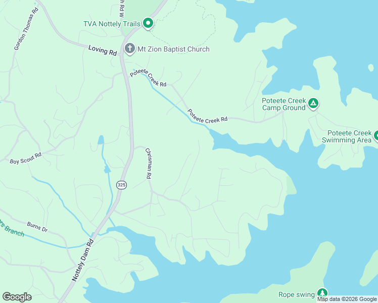 map of restaurants, bars, coffee shops, grocery stores, and more near 8500 Virginia Lane in Blairsville