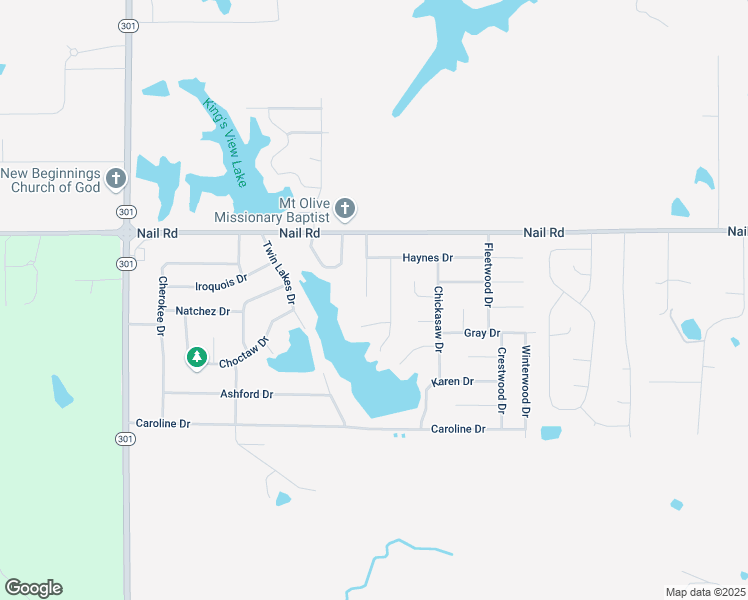 map of restaurants, bars, coffee shops, grocery stores, and more near 5834 Jackson Drive in Horn Lake