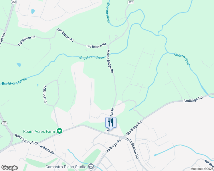 map of restaurants, bars, coffee shops, grocery stores, and more near 111 Meece Bridge Road in Taylors