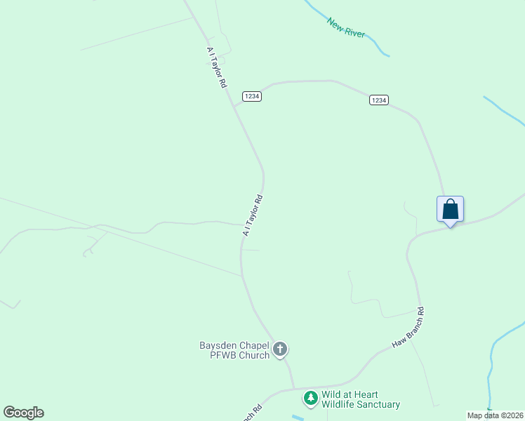 map of restaurants, bars, coffee shops, grocery stores, and more near 513 Ai Taylor Road in Richlands