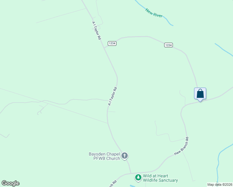 map of restaurants, bars, coffee shops, grocery stores, and more near 513 A I Taylor Road in Richlands