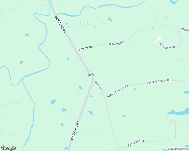 map of restaurants, bars, coffee shops, grocery stores, and more near 2623 North Carolina 207 in Monroe