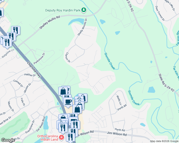 map of restaurants, bars, coffee shops, grocery stores, and more near in 
