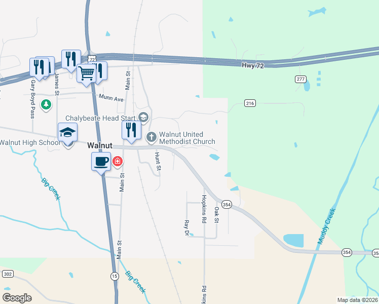 map of restaurants, bars, coffee shops, grocery stores, and more near 80 Bell Lane in Walnut