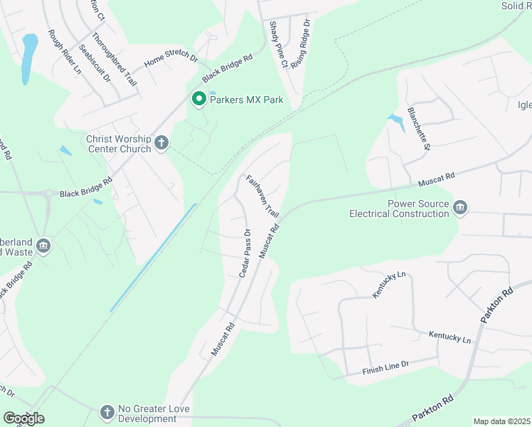 map of restaurants, bars, coffee shops, grocery stores, and more near 1117 Fairhaven Trail in Hope Mills