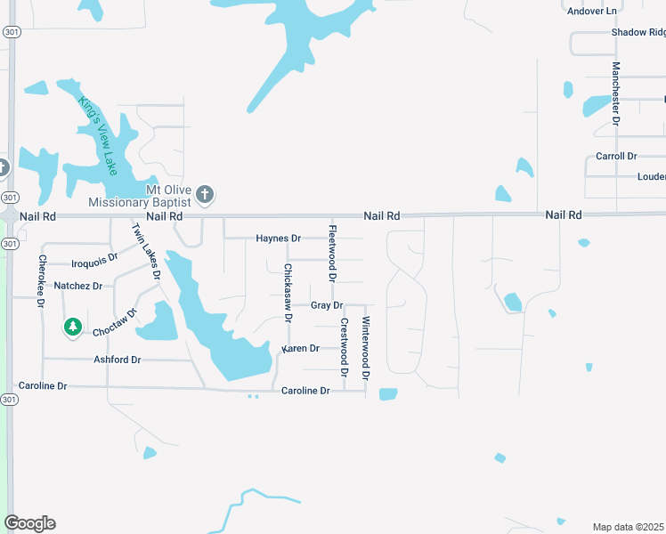 map of restaurants, bars, coffee shops, grocery stores, and more near 5831 Fleetwood Dr in Horn Lake