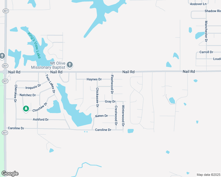 map of restaurants, bars, coffee shops, grocery stores, and more near 5831 Fleetwood Drive in Horn Lake
