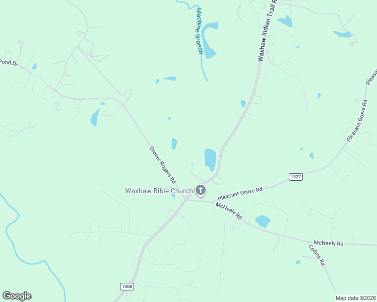map of restaurants, bars, coffee shops, grocery stores, and more near 2800 Grover Rogers Road in Waxhaw