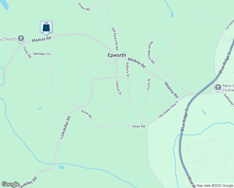 map of restaurants, bars, coffee shops, grocery stores, and more near 207 Galloway Street in Epworth