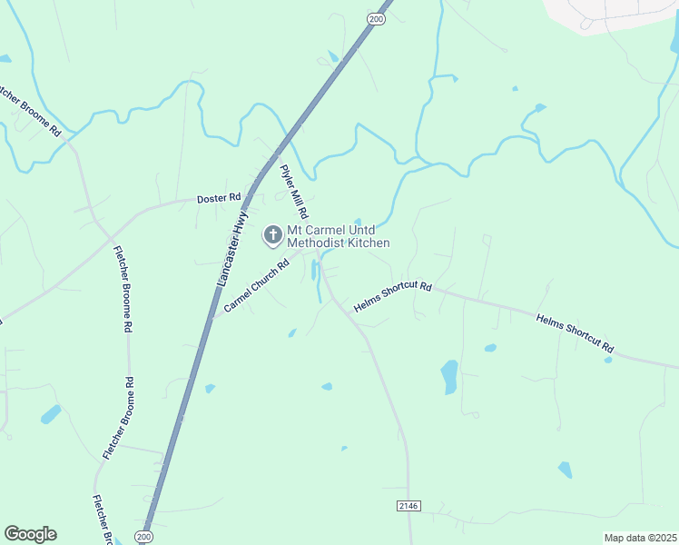 map of restaurants, bars, coffee shops, grocery stores, and more near 1813 Plyler Mill Road in Monroe