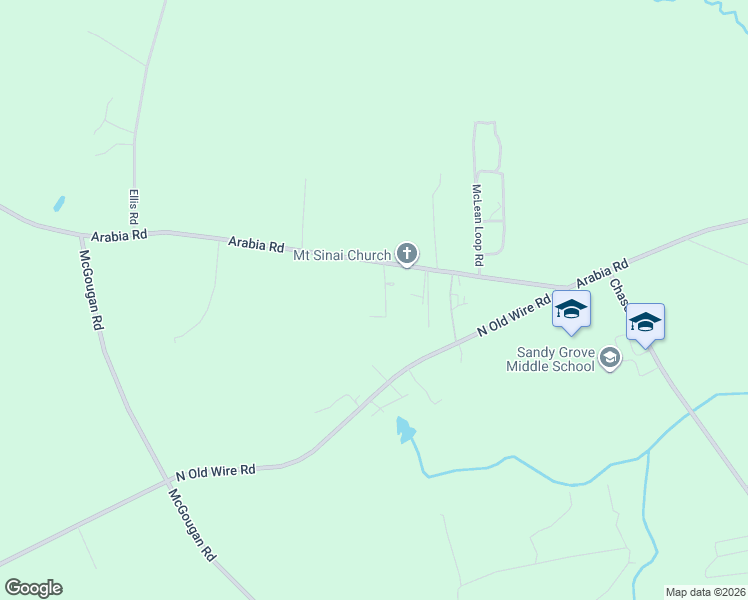 map of restaurants, bars, coffee shops, grocery stores, and more near 190 Payton Place Road in Raeford