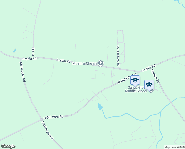 map of restaurants, bars, coffee shops, grocery stores, and more near 190 Payton Place Road in Raeford