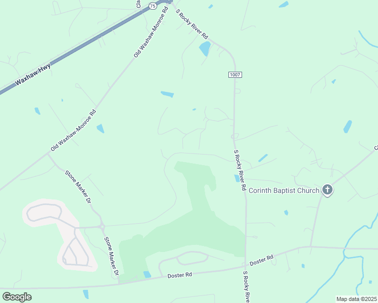 map of restaurants, bars, coffee shops, grocery stores, and more near 3600 Doster Road in Monroe