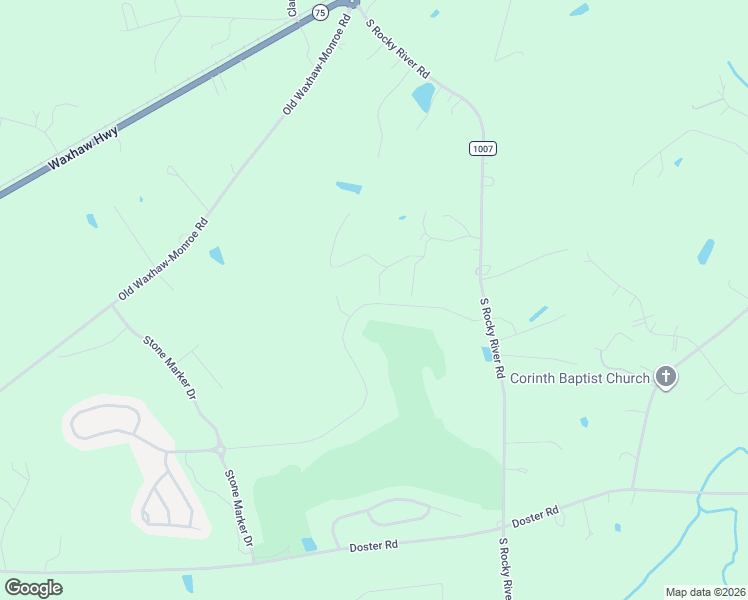 map of restaurants, bars, coffee shops, grocery stores, and more near 3600 Doster Road in Monroe