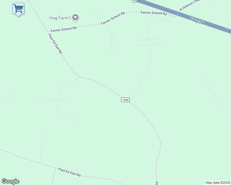 map of restaurants, bars, coffee shops, grocery stores, and more near 473 Paul Ed Dail Road in Kenansville