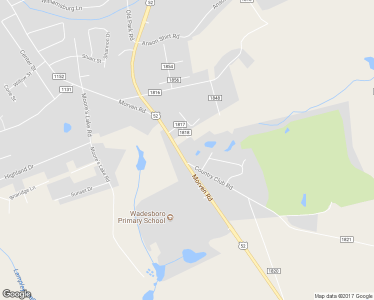 map of restaurants, bars, coffee shops, grocery stores, and more near 1299 U.S. 52 in Wadesboro