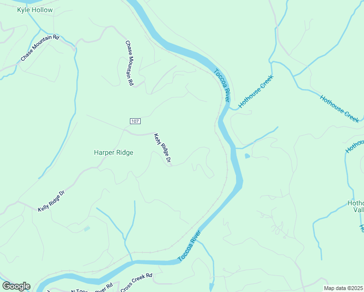 map of restaurants, bars, coffee shops, grocery stores, and more near 1425 Kelly Ridge Drive in Blue Ridge