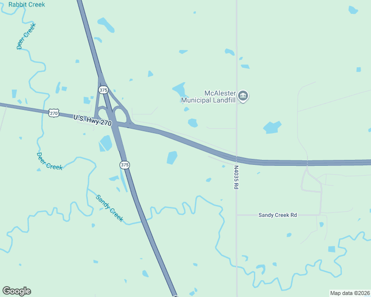 map of restaurants, bars, coffee shops, grocery stores, and more near in McAlester