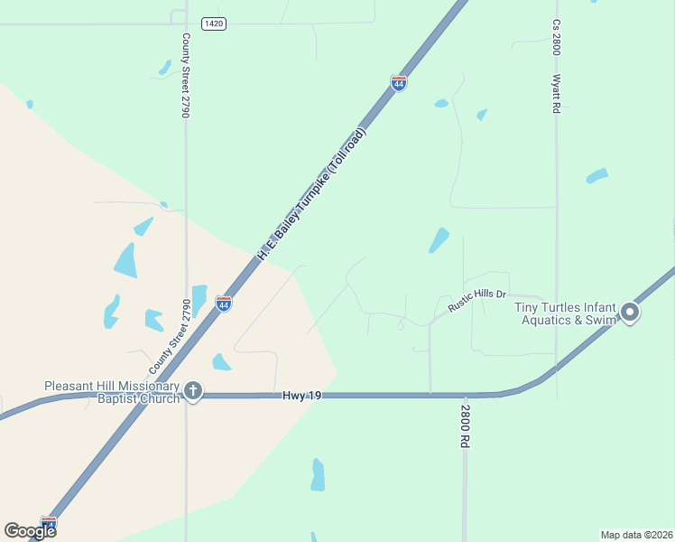 map of restaurants, bars, coffee shops, grocery stores, and more near 3078 County Street 2796 in Ninnekah