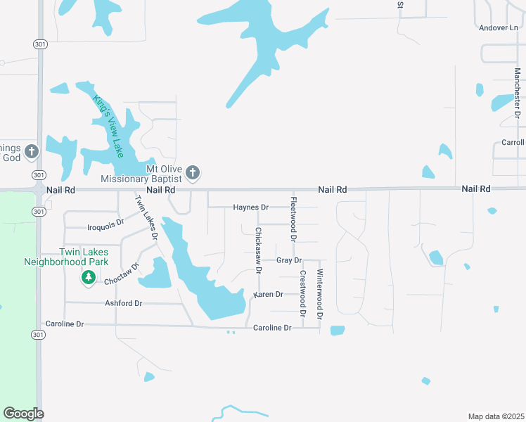 map of restaurants, bars, coffee shops, grocery stores, and more near 5239 Haynes Drive in Horn Lake