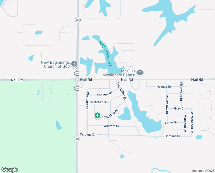 map of restaurants, bars, coffee shops, grocery stores, and more near 5740 Cherokee Drive in Horn Lake