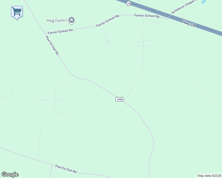 map of restaurants, bars, coffee shops, grocery stores, and more near 473 Paul Ed Dail Road in Kenansville