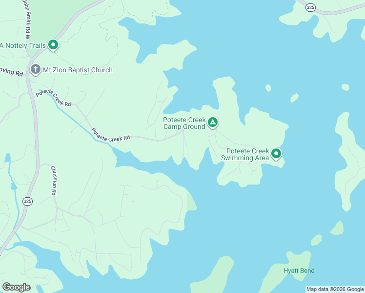 map of restaurants, bars, coffee shops, grocery stores, and more near 7202 Poteete Creek Road in Blairsville