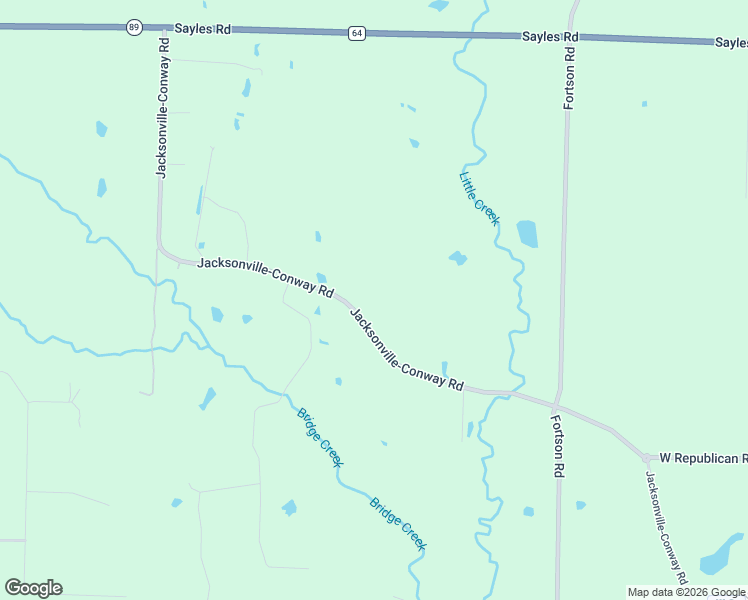 map of restaurants, bars, coffee shops, grocery stores, and more near 9912 Jacksonville Conway Road in Sherwood