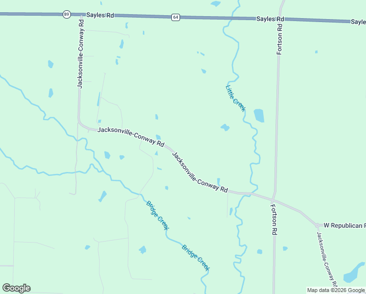 map of restaurants, bars, coffee shops, grocery stores, and more near 9912 Jacksonville-Conway Road in Sherwood
