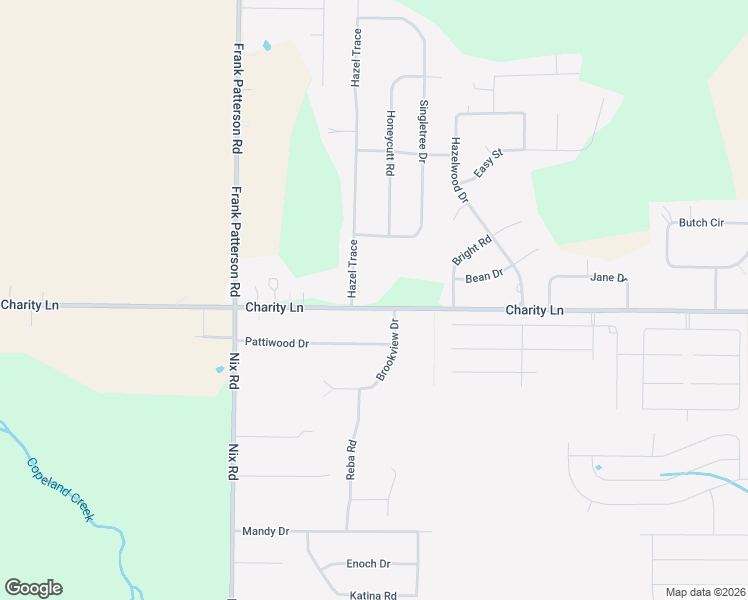 map of restaurants, bars, coffee shops, grocery stores, and more near 587 Charity Lane in Hazel Green