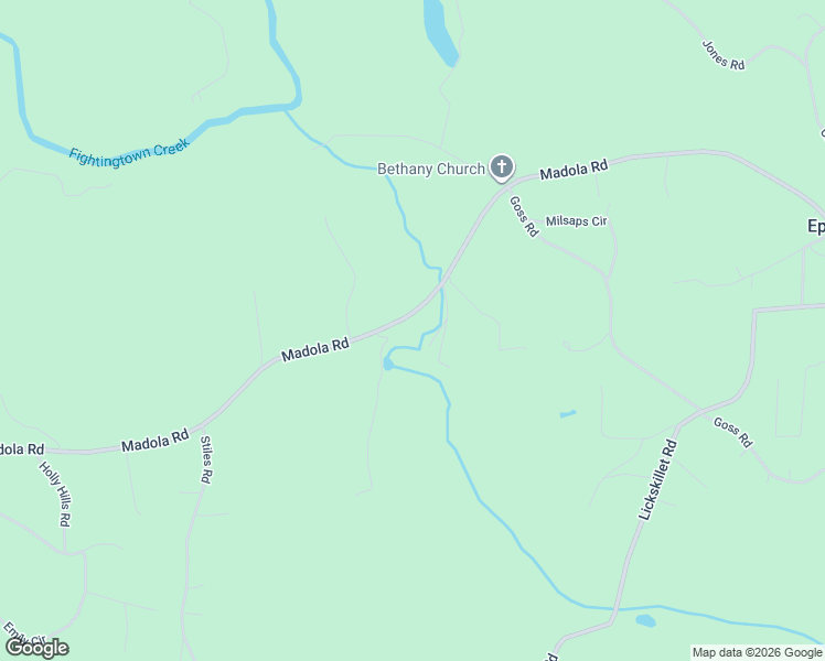 map of restaurants, bars, coffee shops, grocery stores, and more near 1819 Madola Road in Epworth