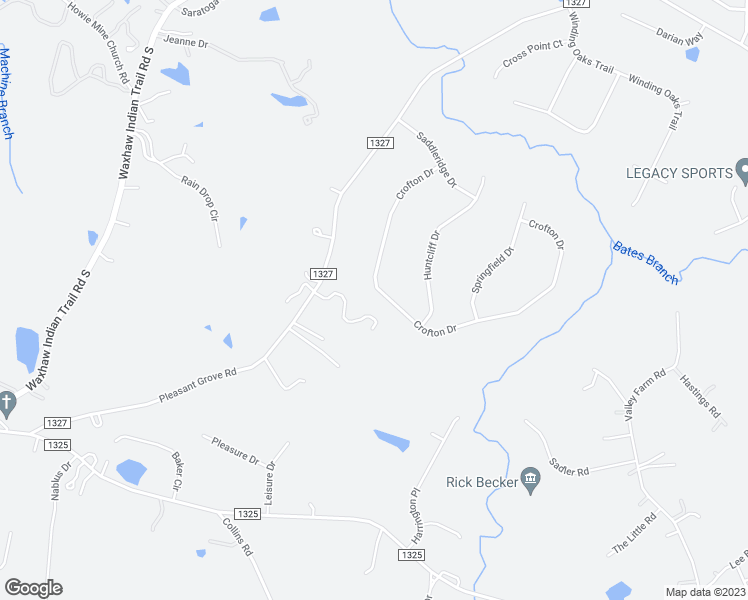 map of restaurants, bars, coffee shops, grocery stores, and more near 1048 Crofton Drive in Waxhaw